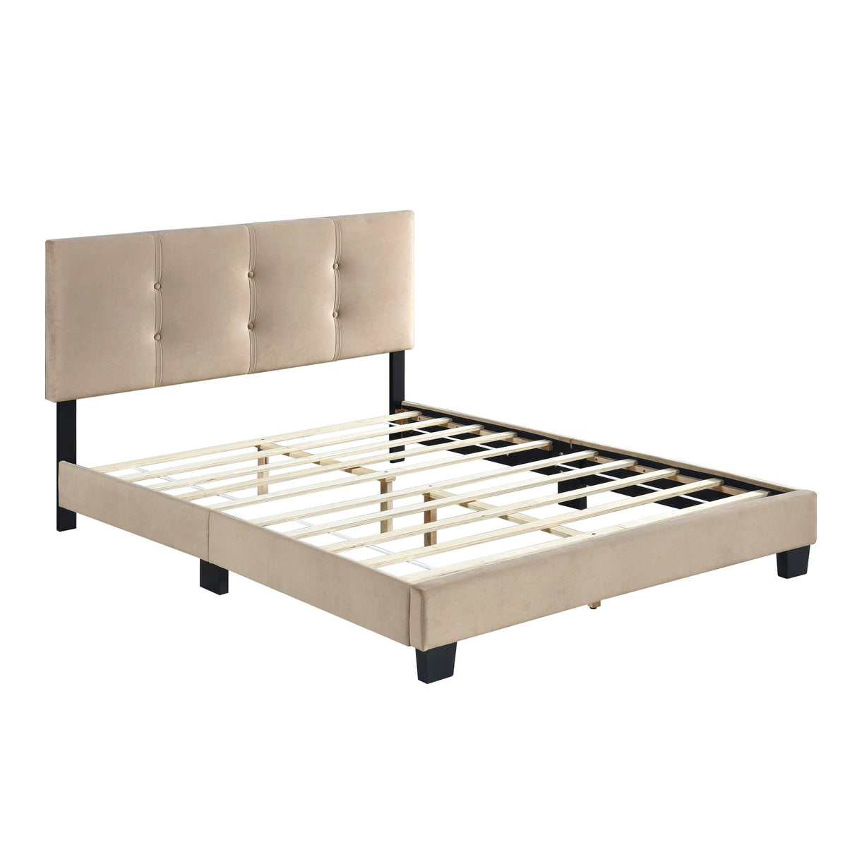 Bari Brown Full Platform Bed by Homelegance at Eve Furniture