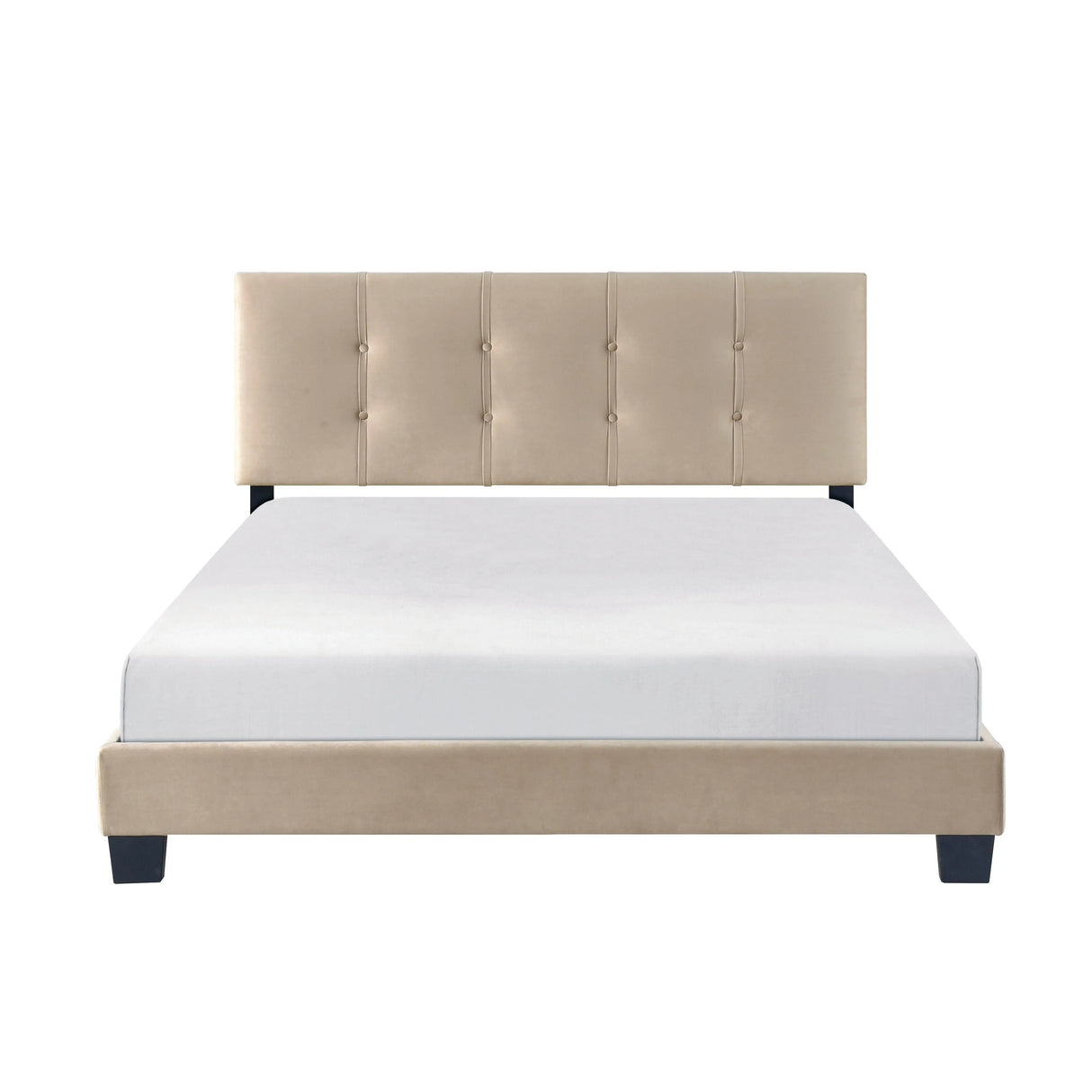 Bari Brown Queen Platform Bed by Homelegance at Eve Furniture