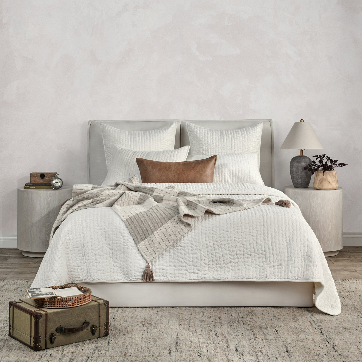 Bari Cloud Velvet Quilt Collection by Classic Home at Eve Furniture