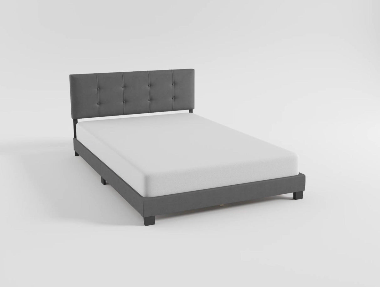 Bari Dark Gray Full Platform Bed by Homelegance at Eve Furniture