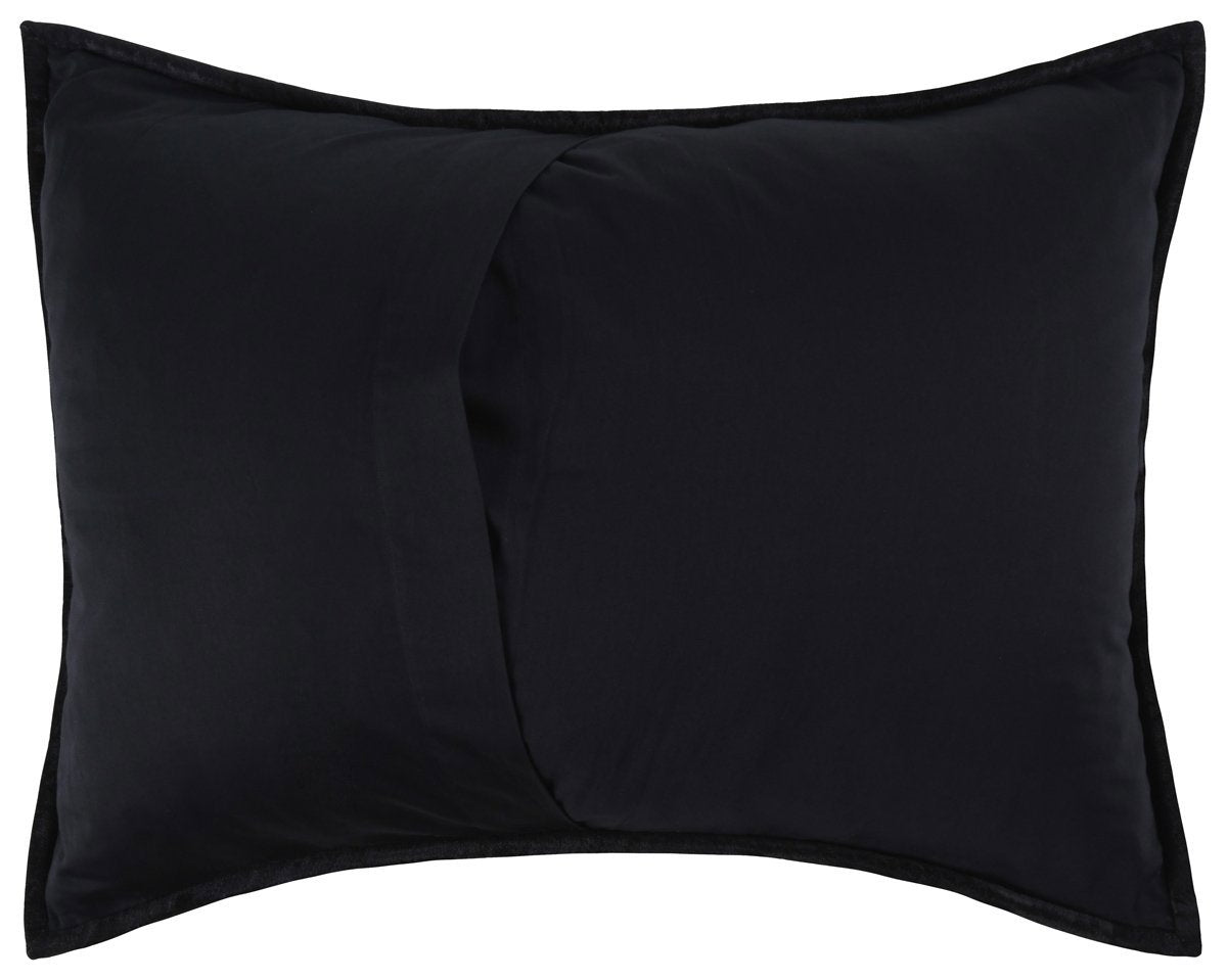 Bari Onyx Velvet Quilt Collection by Classic Home at Eve Furniture