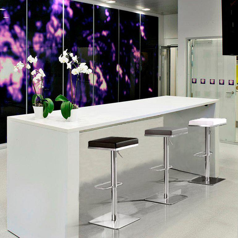 Bari Performance Vegan Leather Adjustable Stool by TOV Furniture at Eve Furniture