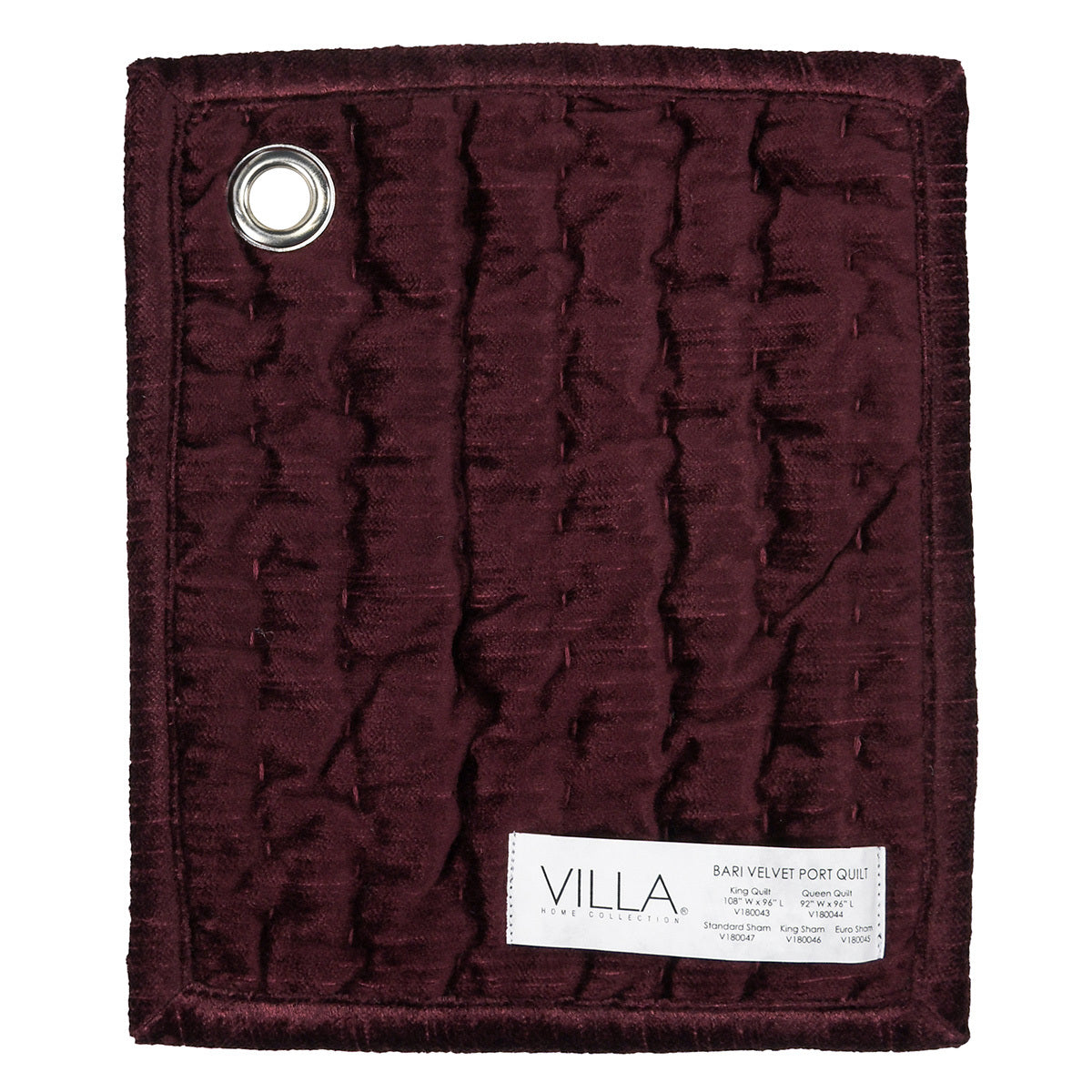 Bari Port Velvet Quilt Collection by Classic Home at Eve Furniture