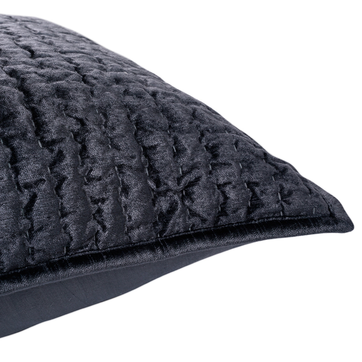 Bari Sea Fog Velvet Quilt Collection by Classic Home at Eve Furniture