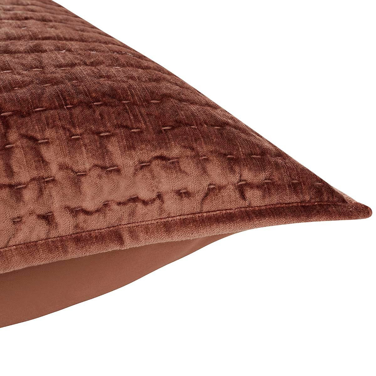 Bari Terracotta Velvet Quilt Collection by Classic Home at Eve Furniture