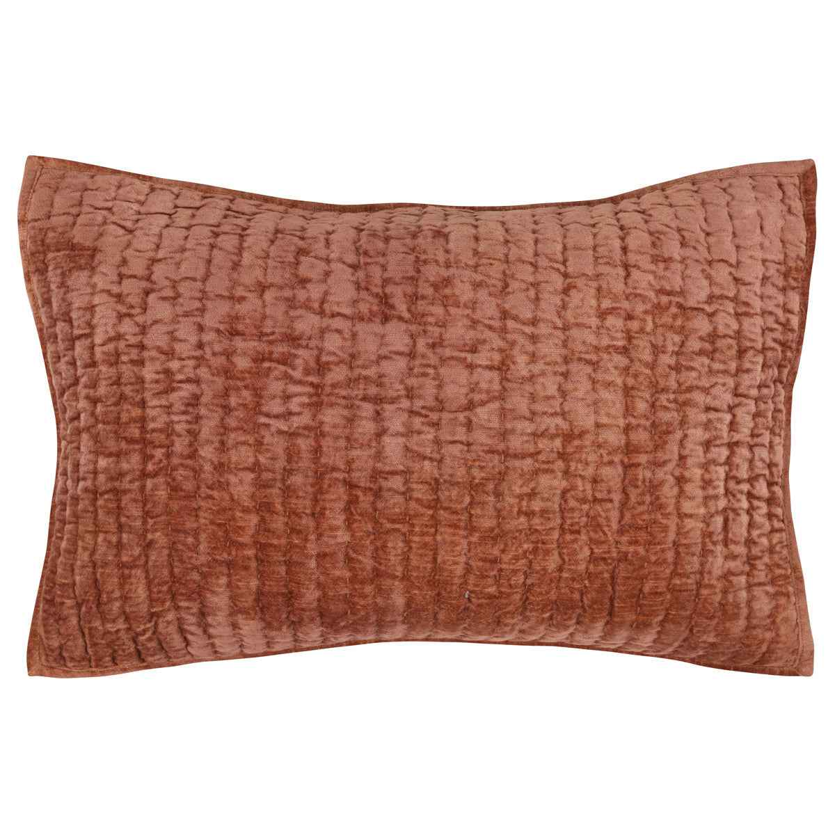 Bari Terracotta Velvet Quilt Collection by Classic Home at Eve Furniture