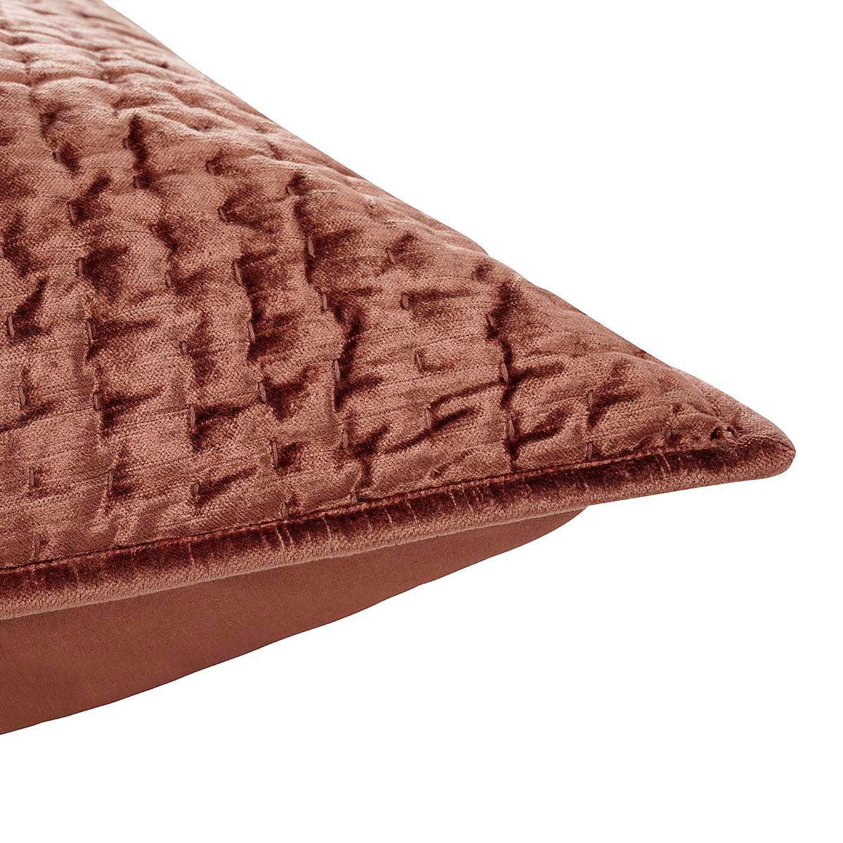 Bari Terracotta Velvet Quilt Collection by Classic Home at Eve Furniture