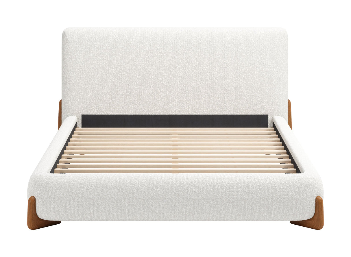 Baris Ivory Queen Bed by Zuomod at Eve Furniture