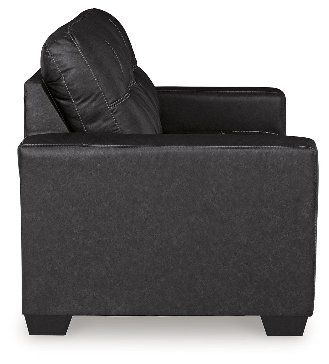 Barlin Mills Carbon Loveseat by Ashley at Eve Furniture