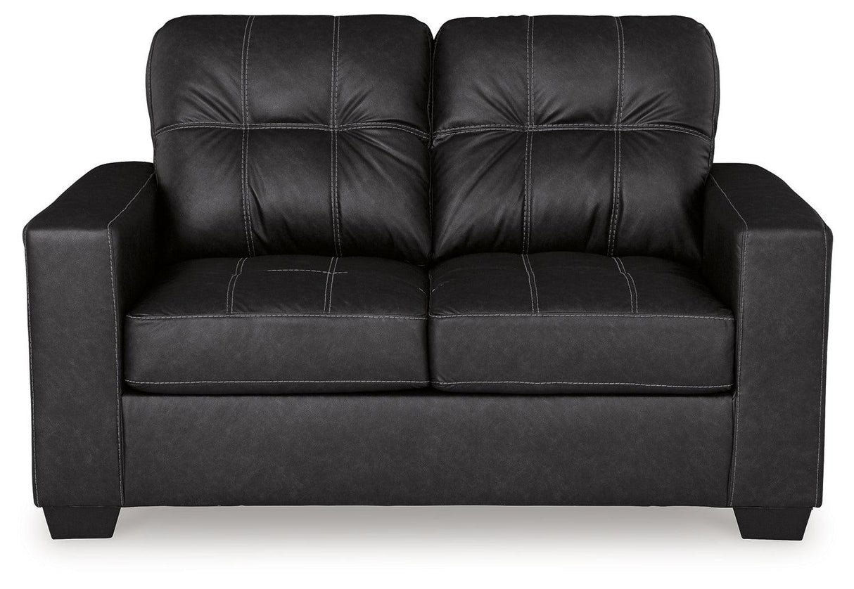 Barlin Mills Carbon Loveseat by Ashley at Eve Furniture