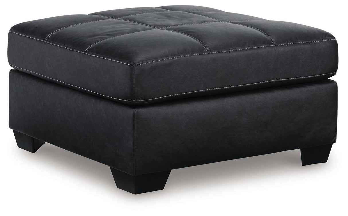 Barlin Mills Carbon Oversized Accent Ottoman by Ashley at Eve Furniture