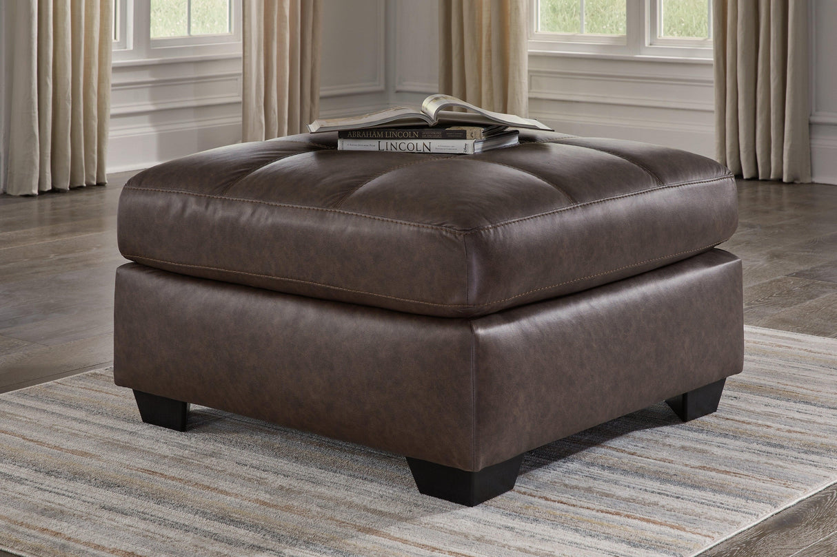 Barlin Mills Umber Oversized Accent Ottoman by Ashley at Eve Furniture