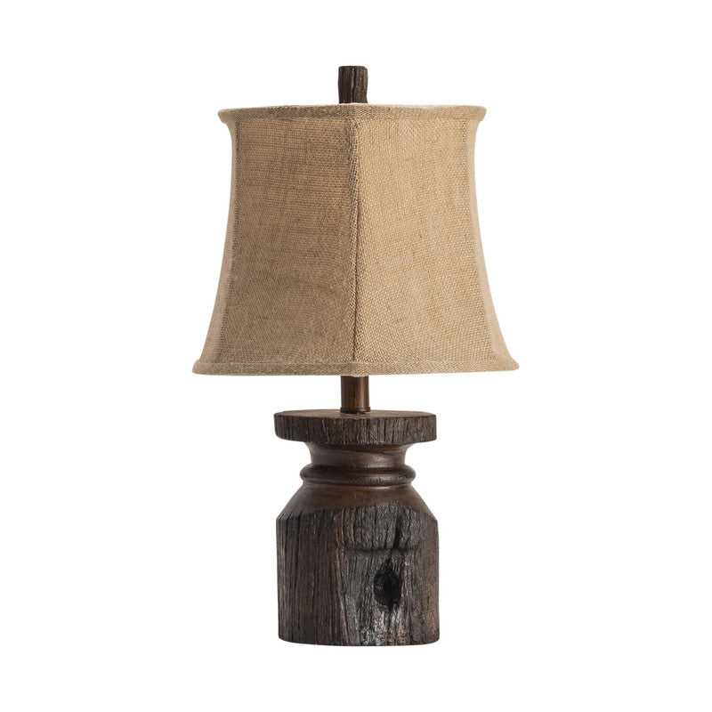 Barn Post Brown Accent Lamp (Set of 4) by Crestview at Eve Furniture