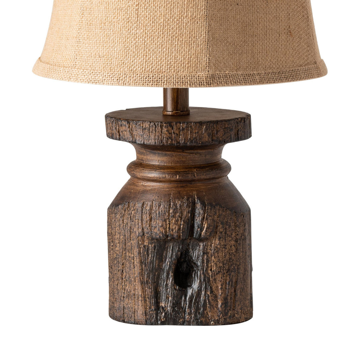 Barn Post Brown Accent Lamp (Set of 4) by Crestview at Eve Furniture