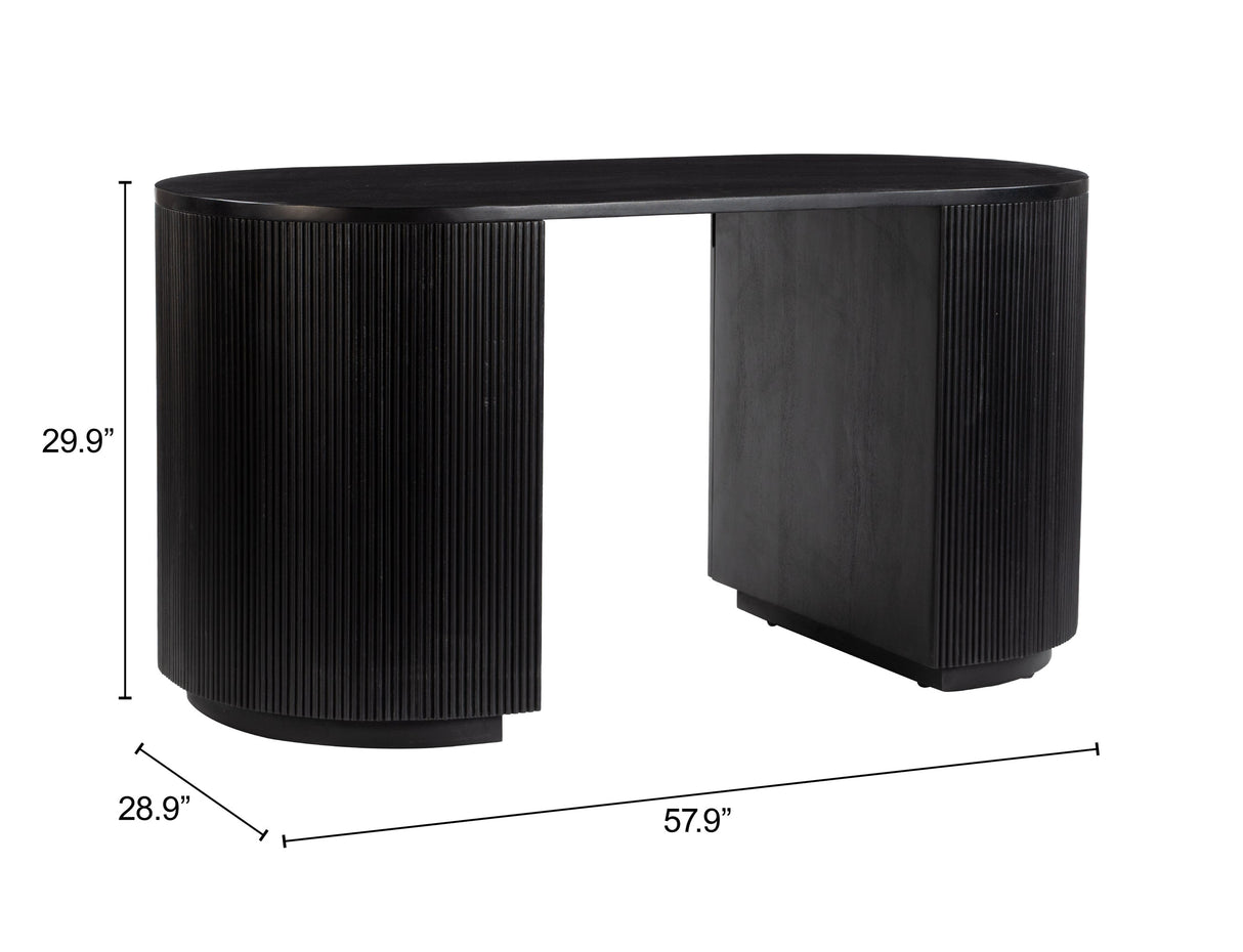Barnaby Black Desk by Zuomod at Eve Furniture