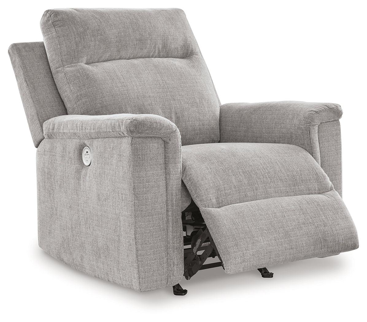 Barnsana Ash Power Recliner by Ashley at Eve Furniture