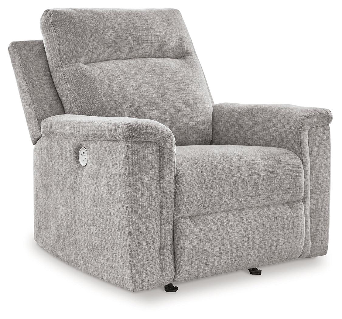 Barnsana Ash Power Recliner by Ashley at Eve Furniture