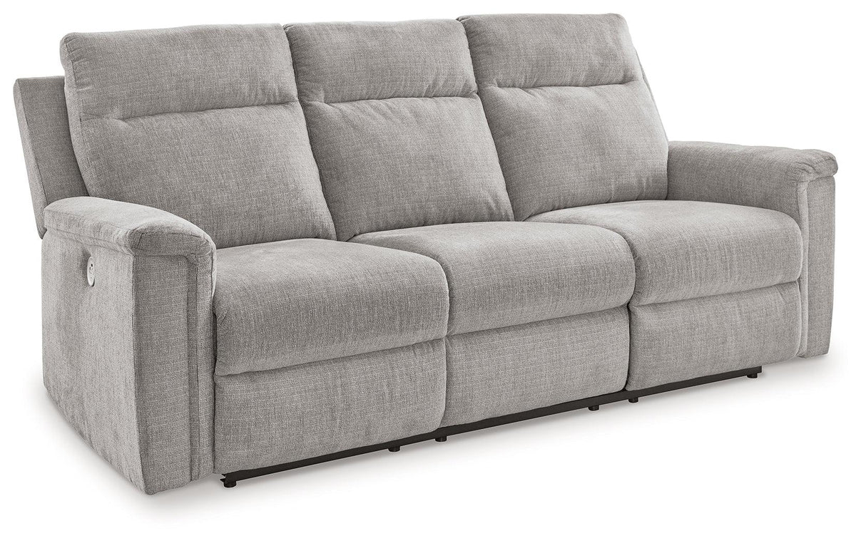 Barnsana Ash Power Reclining Sofa by Ashley at Eve Furniture