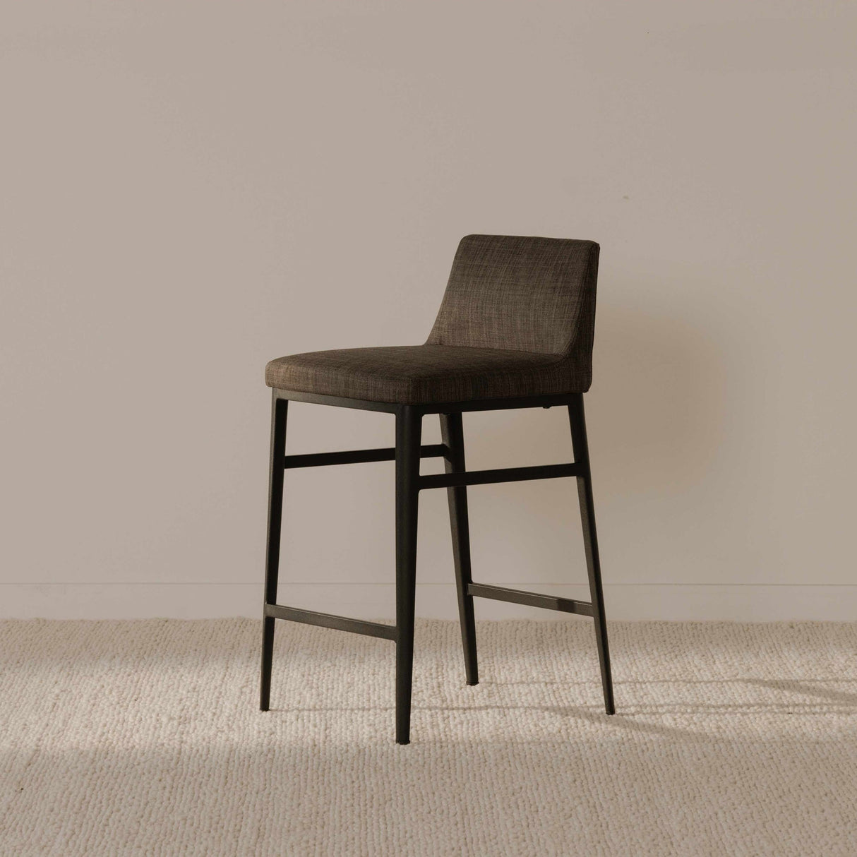 Baron Charcoal Grey Counter Stool by Moe's Home at Eve Furniture