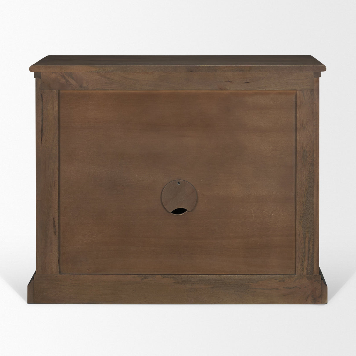 Baron Dark Brown Solid Wood w/ Antique Knobs 2-Door Accent Cabinet by Mercana at Eve Furniture