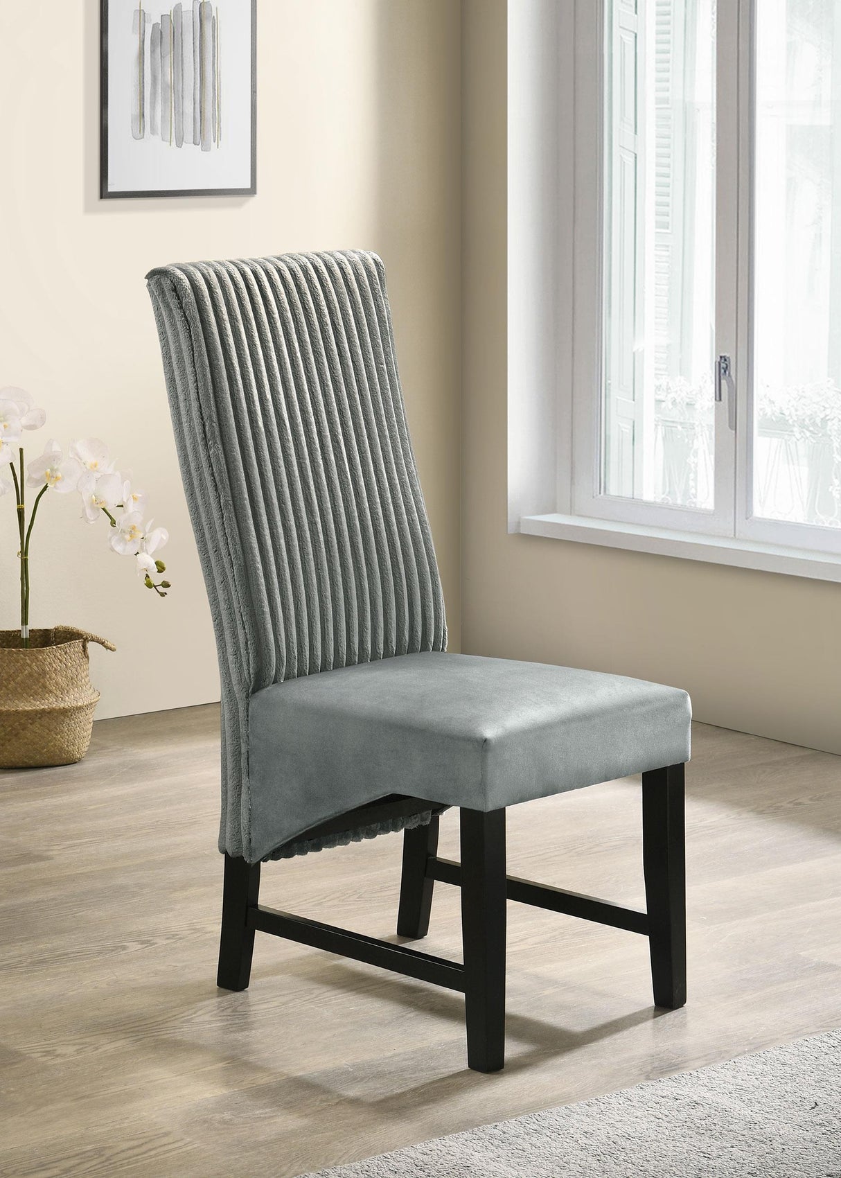 Barrand Gray Dining Side Chair, Set of 2 by Coaster at Eve Furniture