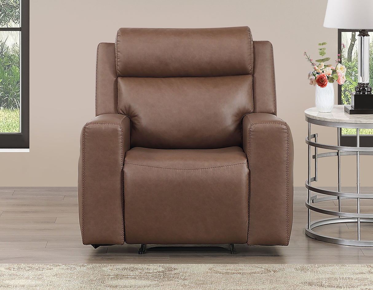 Barron Brown 3-Piece Manual Reclining Living Room Set by Steve Silver at Eve Furniture