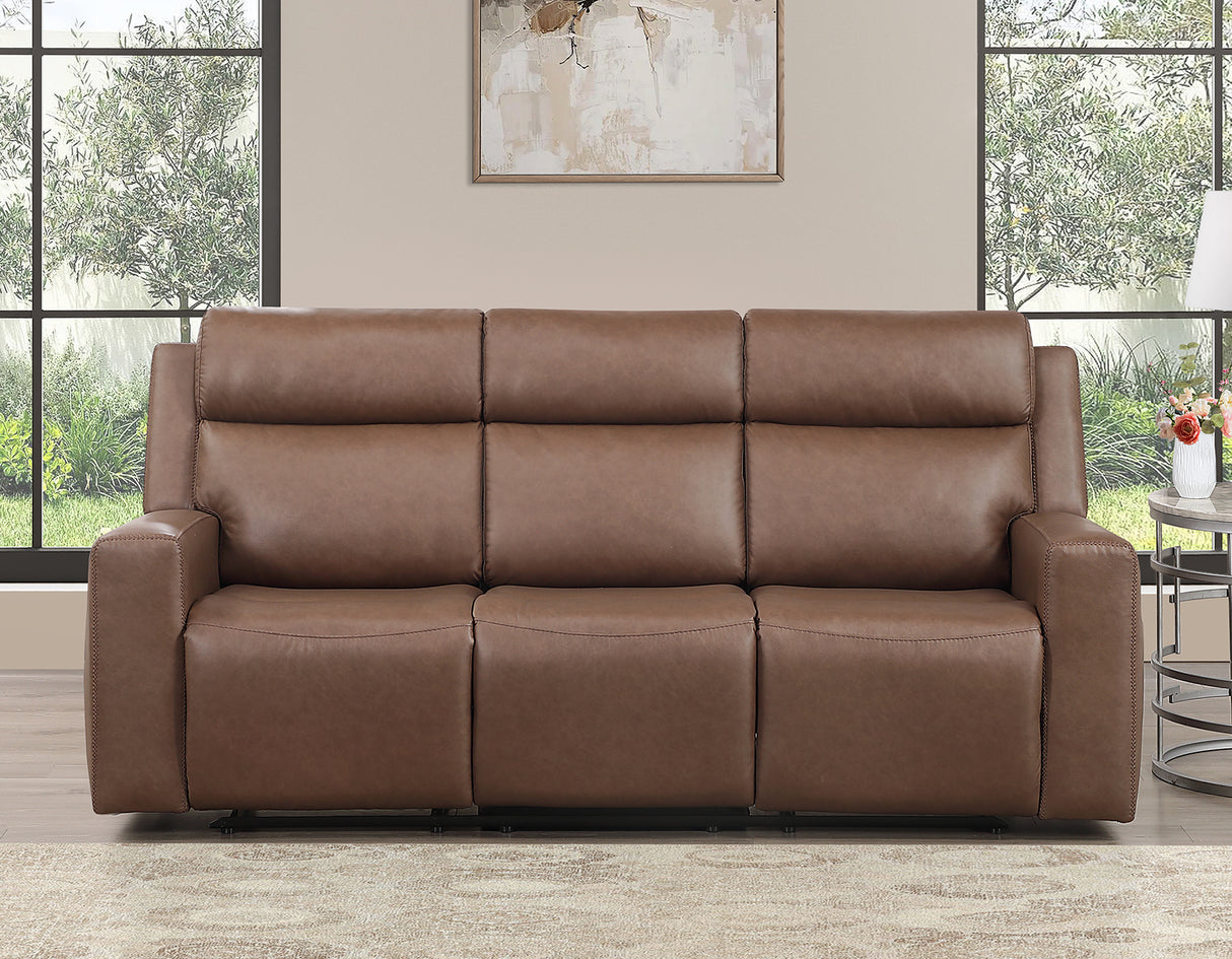 Barron Brown 3-Piece Manual Reclining Living Room Set by Steve Silver at Eve Furniture