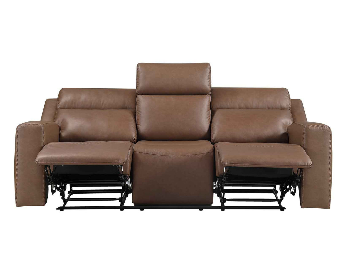 Barron Brown Manual Reclining Sofa by Steve Silver at Eve Furniture