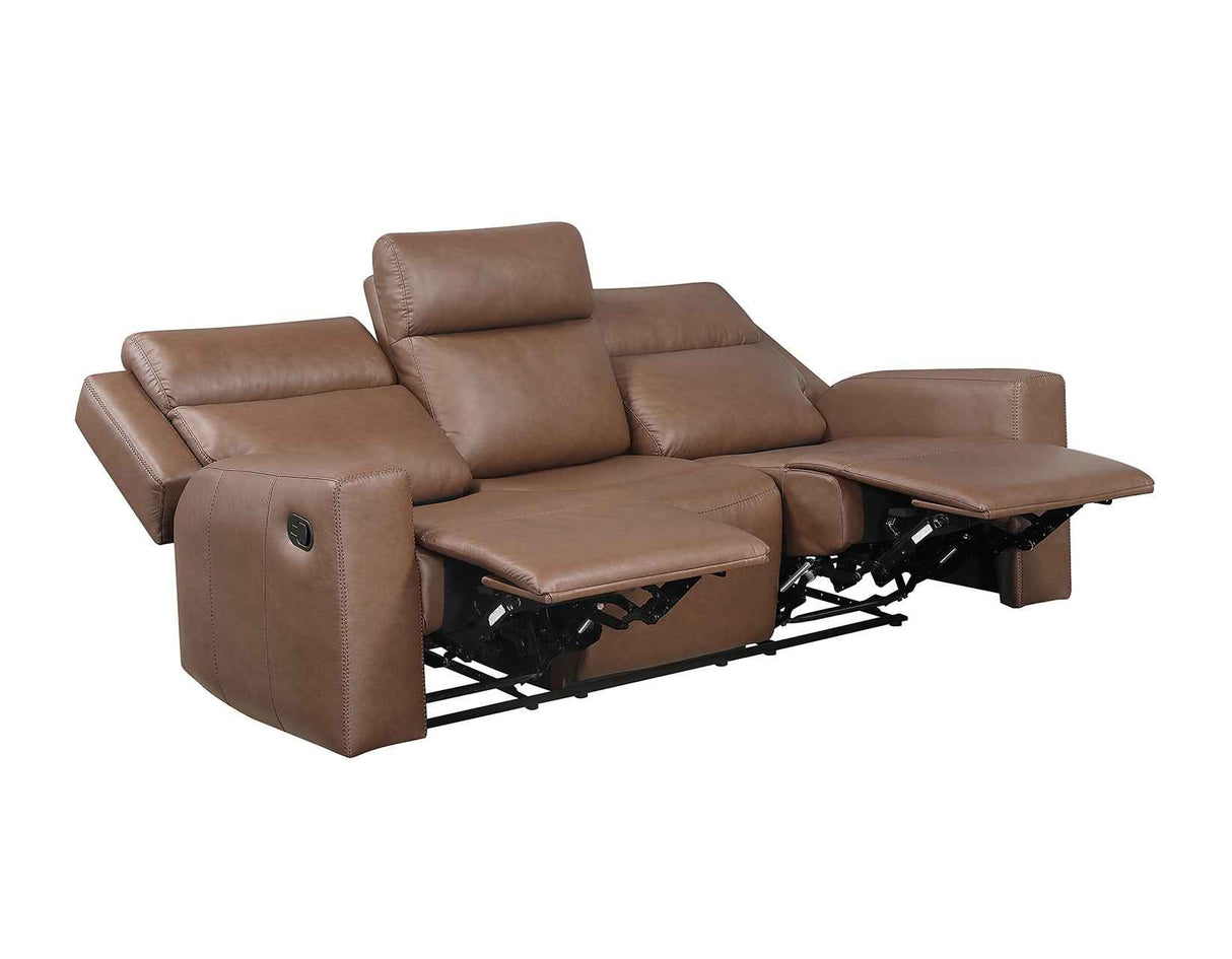 Barron Brown Manual Reclining Sofa by Steve Silver at Eve Furniture