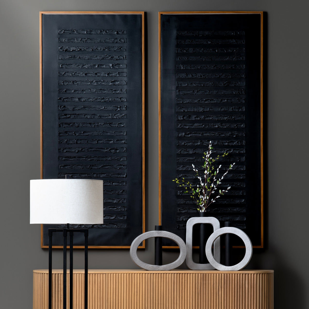 Barrow Black Canvas by Crestview at Eve Furniture