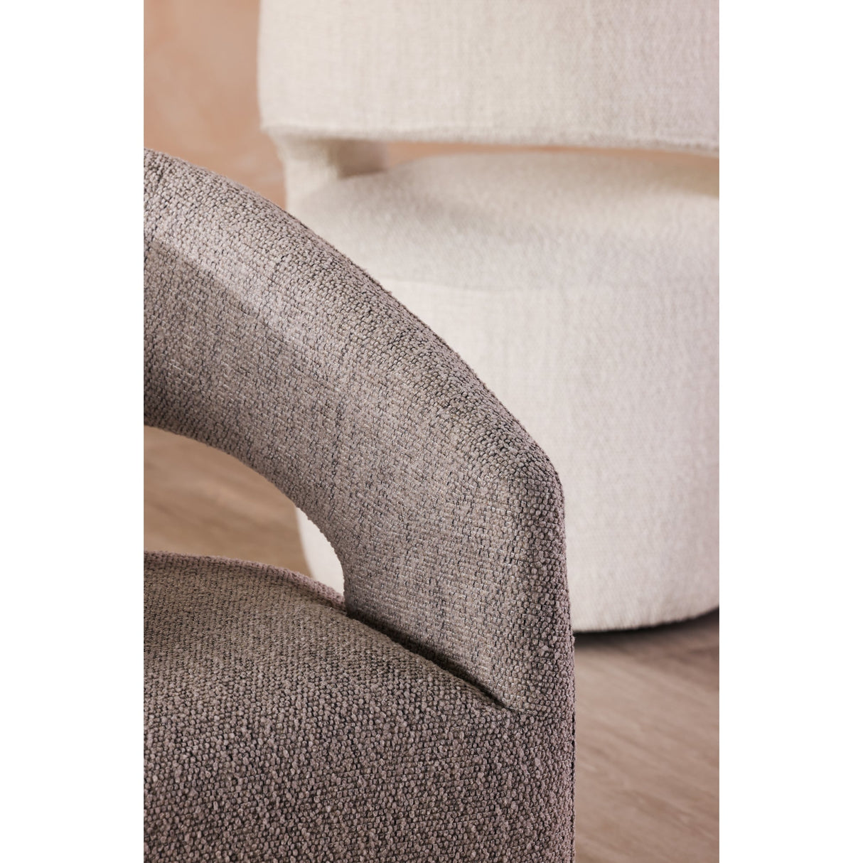 Barrow Grey Storm Rolling Dining Chair by Moe's Home at Eve Furniture
