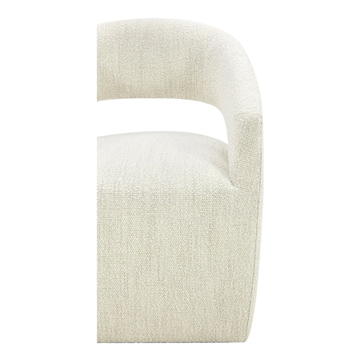 Barrow White Mist Rolling Dining Chair by Moe's Home at Eve Furniture