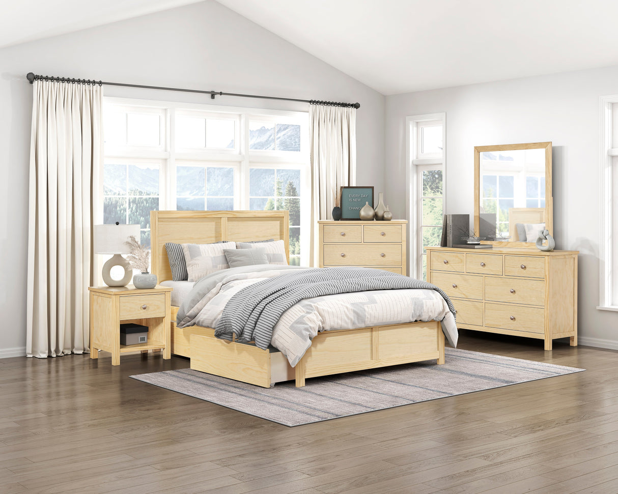 Bartly Natural Dresser by Homelegance at Eve Furniture