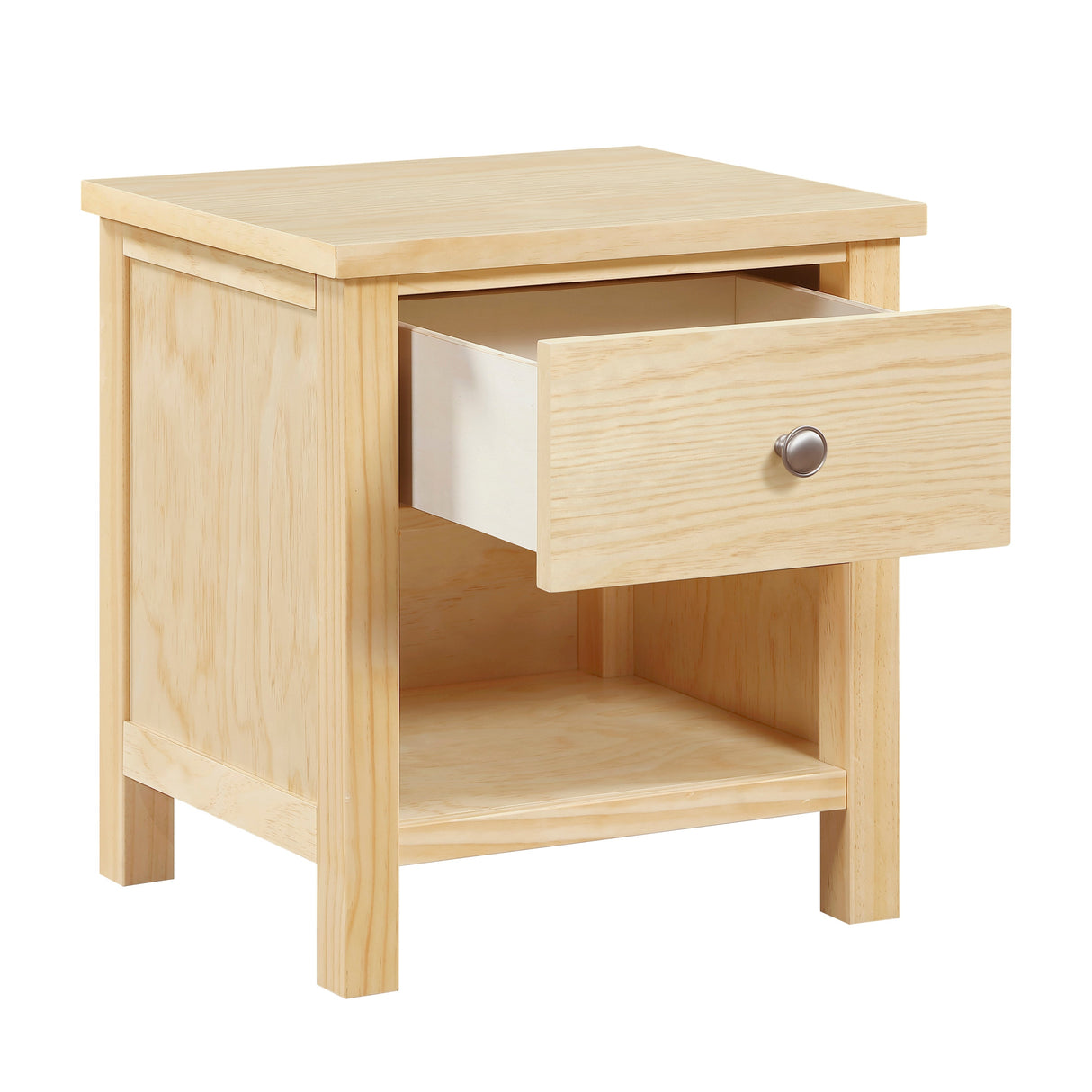 Bartly Natural Nightstand by Homelegance at Eve Furniture