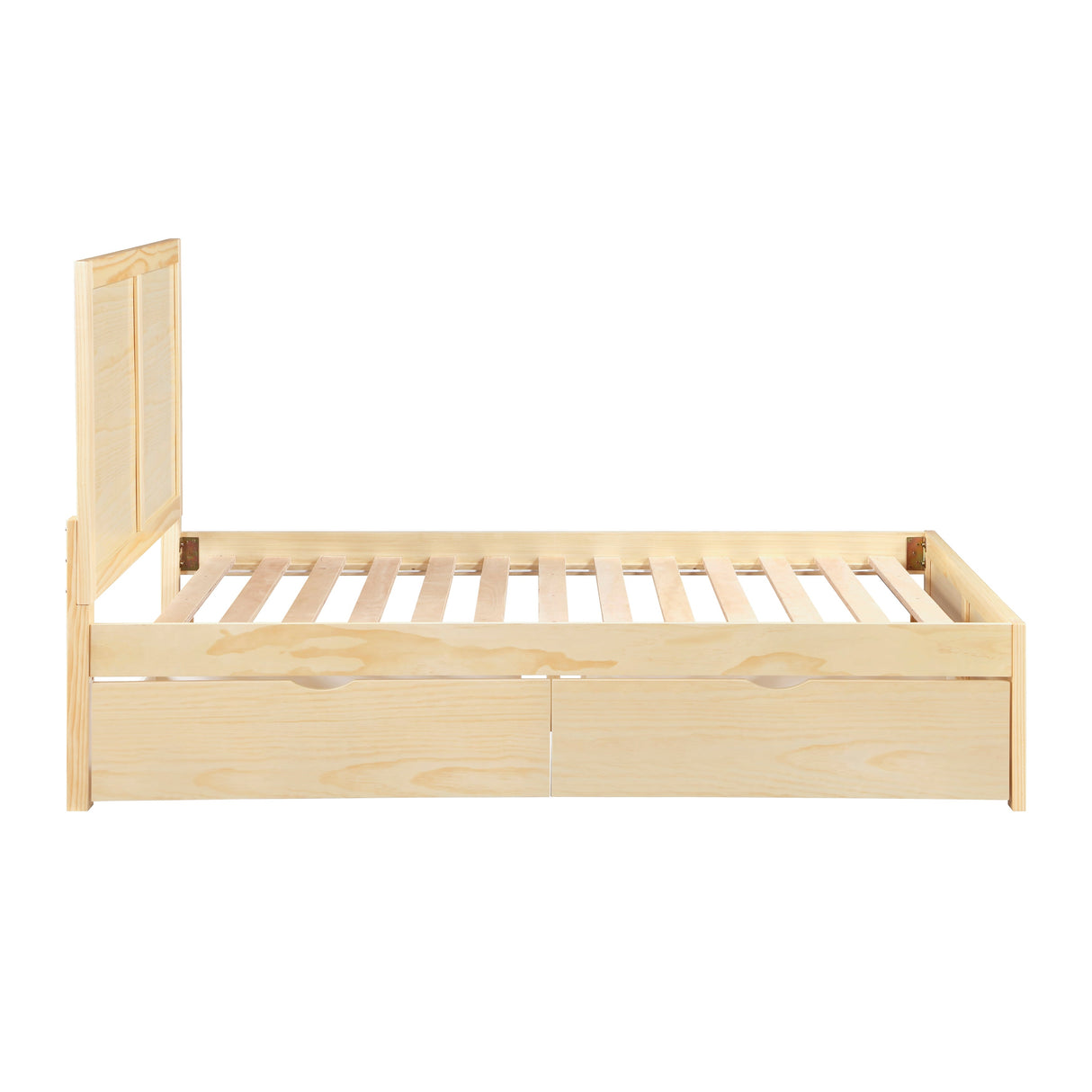 Bartly Natural Pine Full Platform Bed