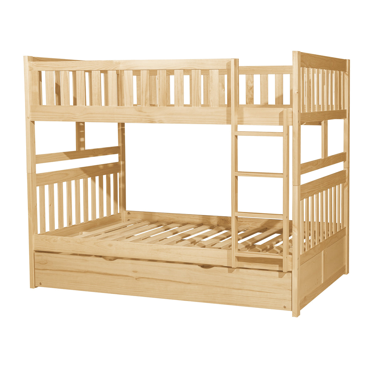 Bartly Natural Pine Full Platform Bed