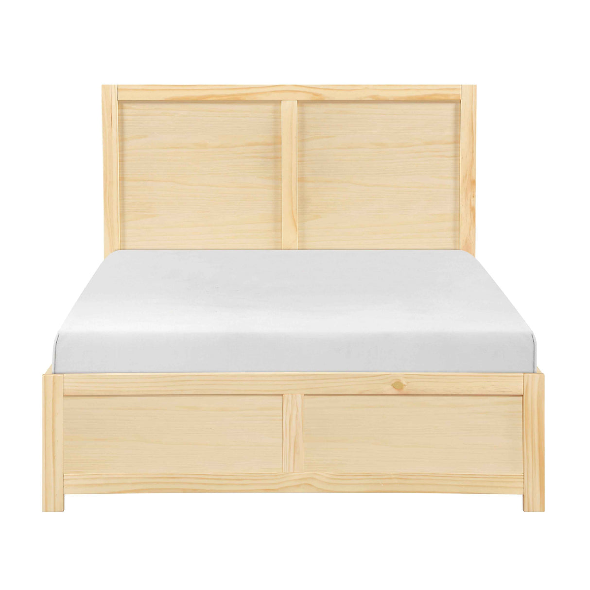 Bartly Natural Pine Full Platform Bed