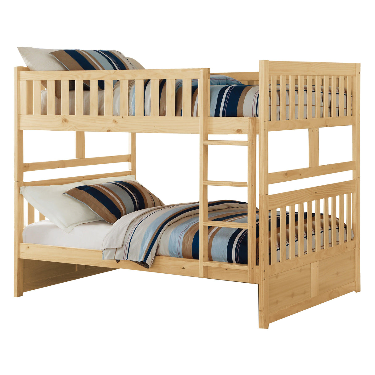 Bartly Pine Full/Full Bunk Bed by Homelegance at Eve Furniture