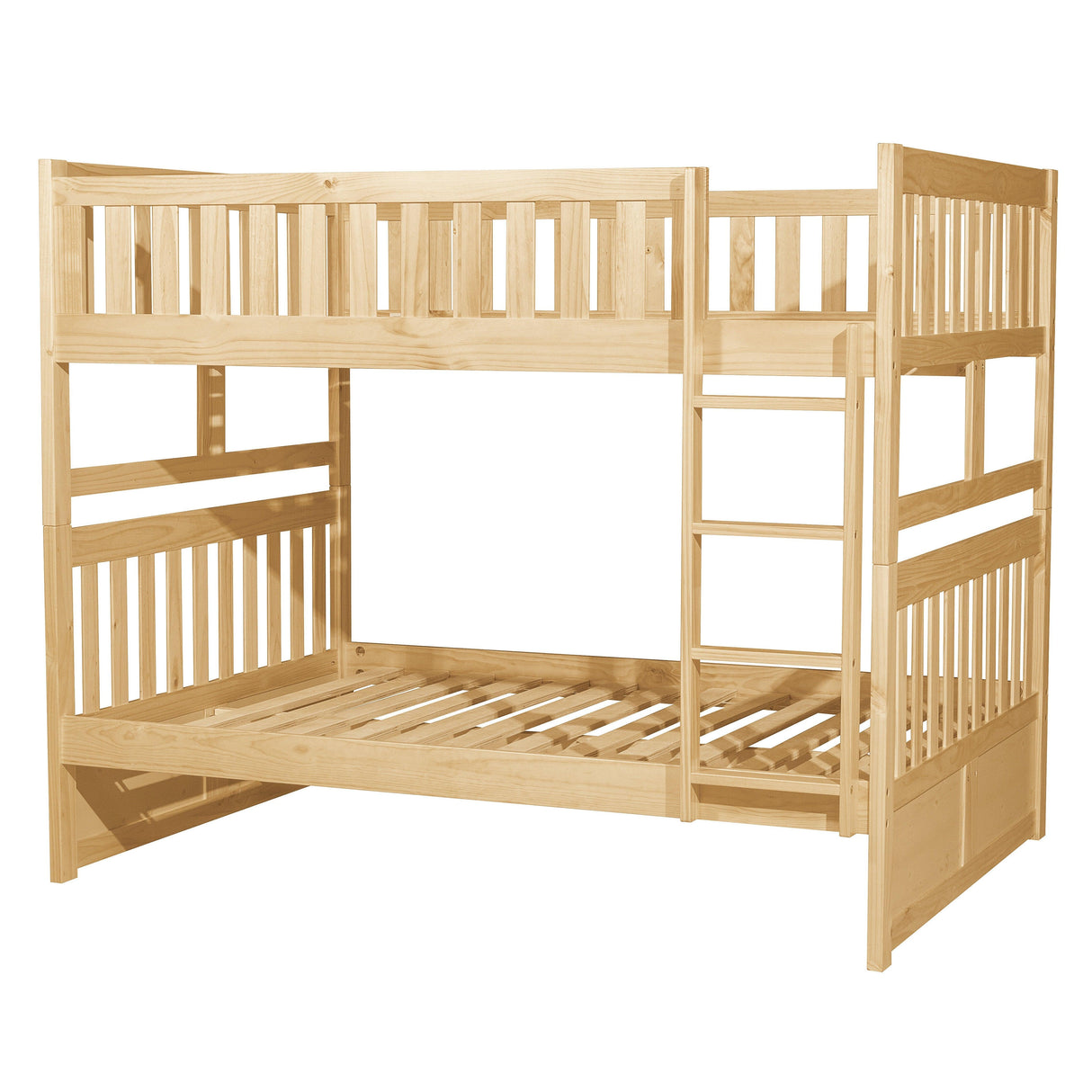 Bartly Pine Full/Full Bunk Bed by Homelegance at Eve Furniture