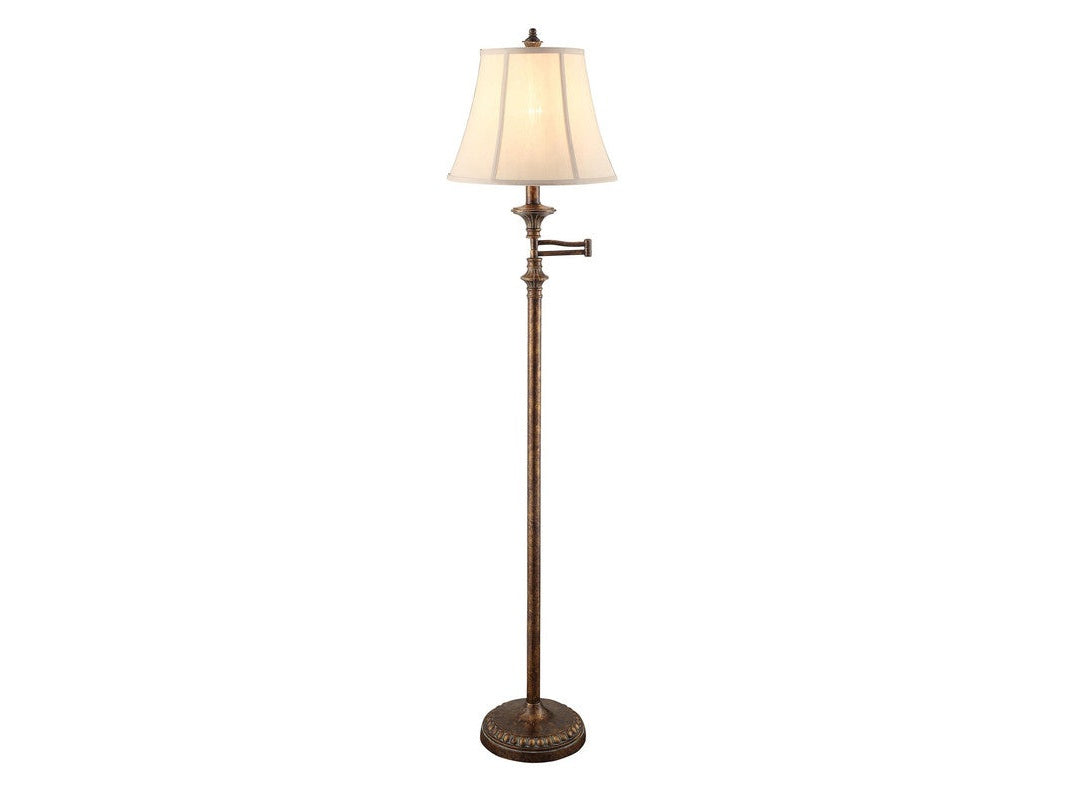 Barton Gold Swing Arm Floor Lamp (Set of 2) by Crestview at Eve Furniture