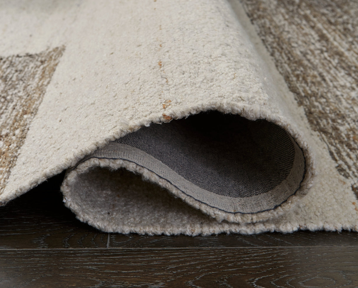 Barus Beige/Brown/Gray 8' x 10' Rug by Ashley at Eve Furniture