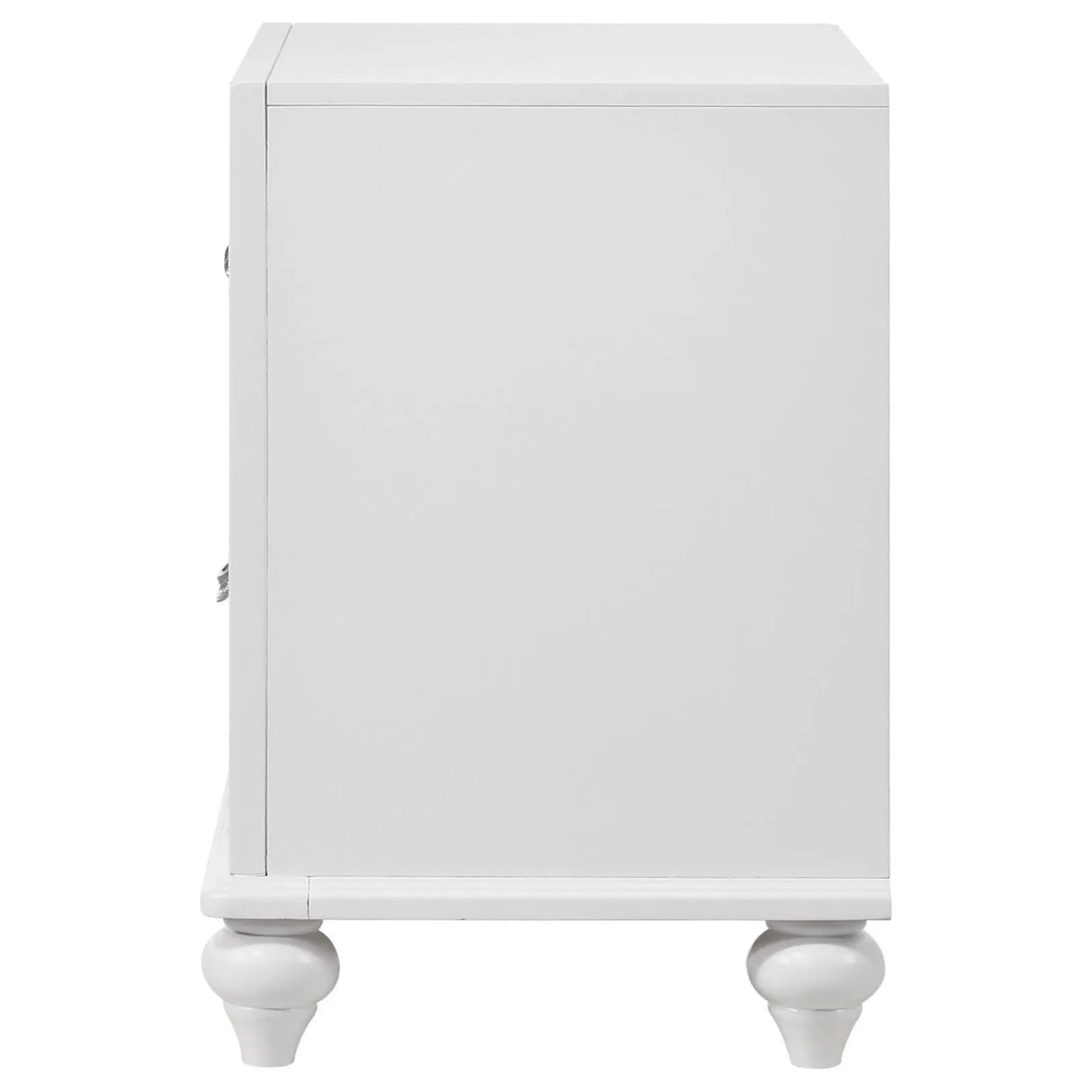 Barzini White 2-Drawer Nightstand by Coaster at Eve Furniture