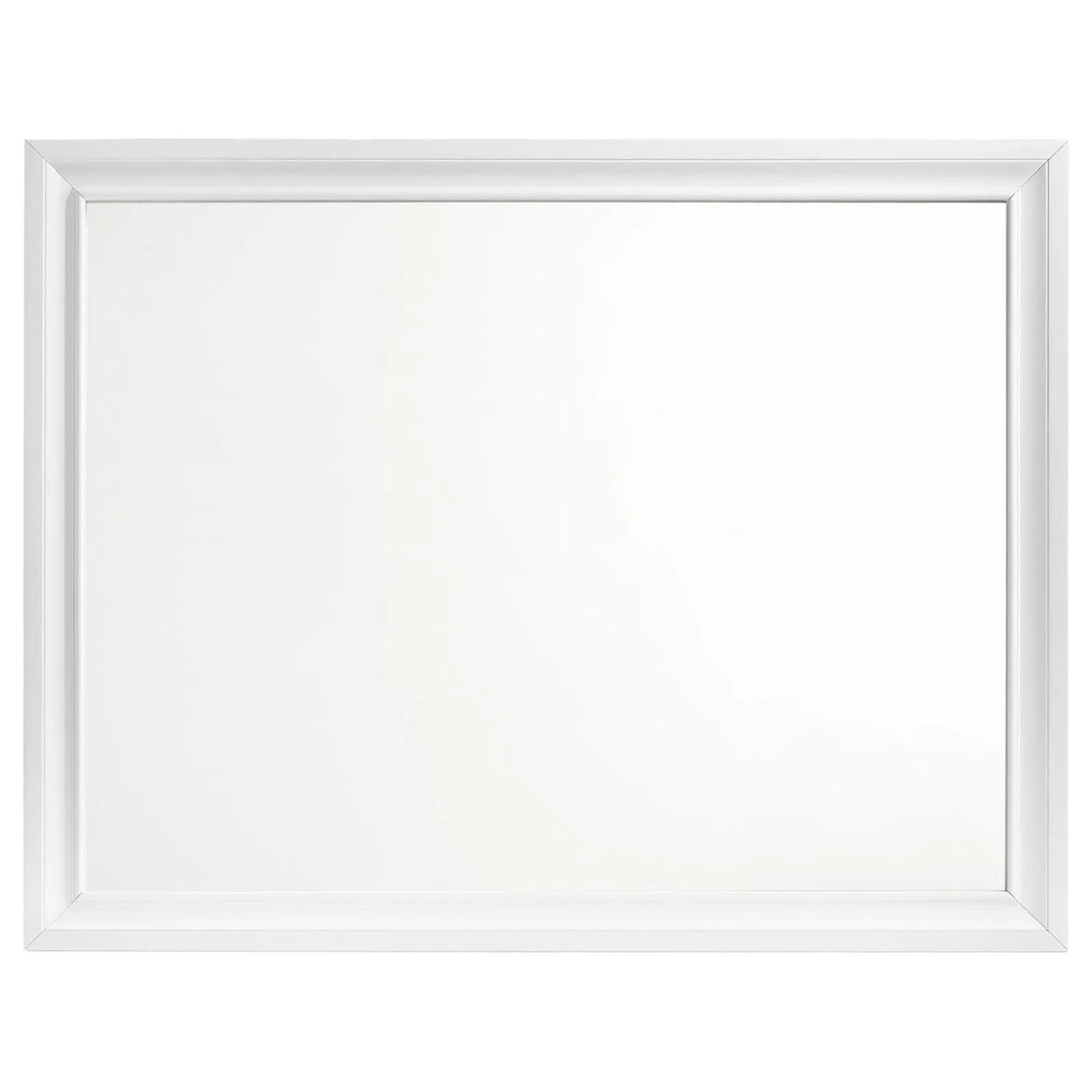 Barzini White Rectangle Dresser Mirror by Coaster at Eve Furniture