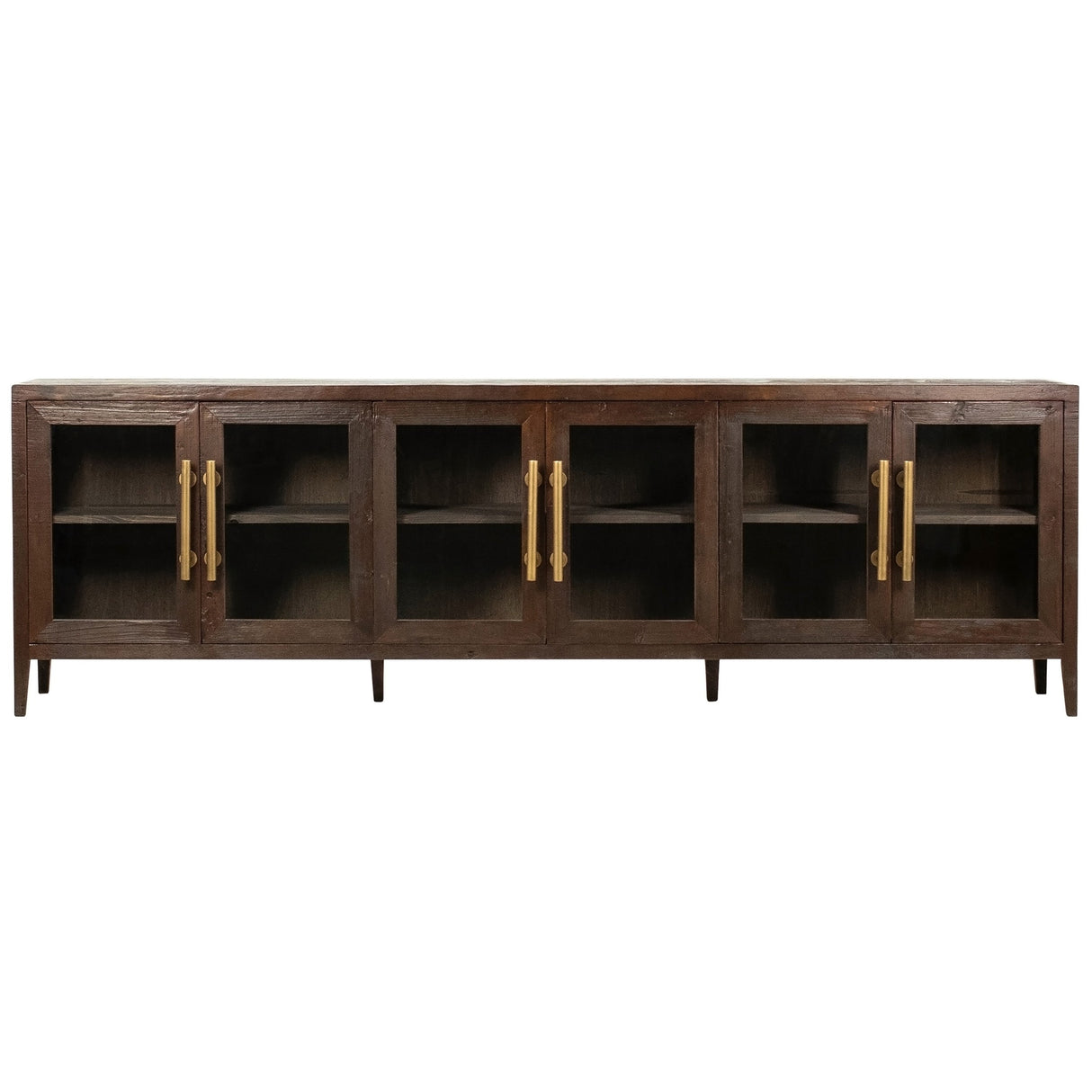 Basel Sideboard, Dark Brown by Dovetail at Eve Furniture