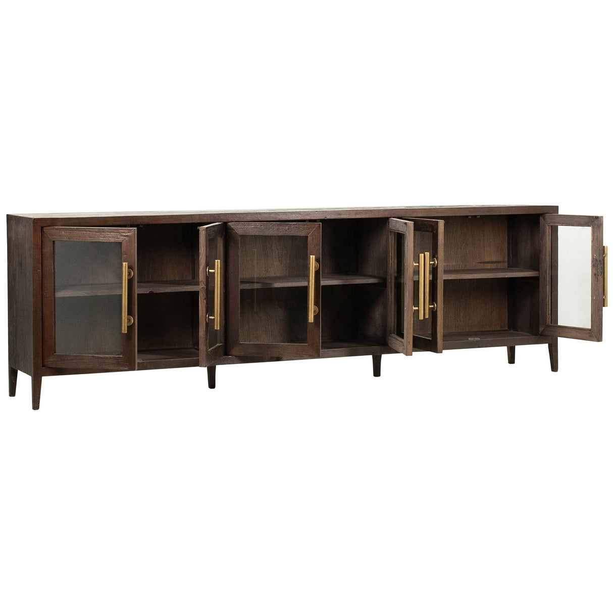 Basel Sideboard, Dark Brown by Dovetail at Eve Furniture