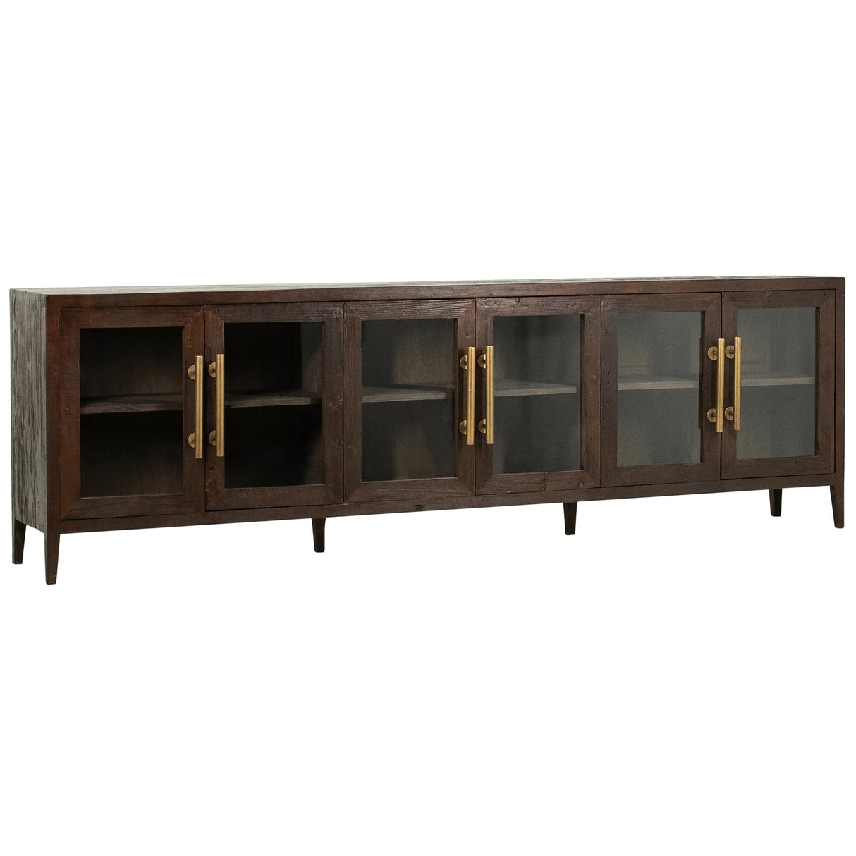 Basel Sideboard, Dark Brown by Dovetail at Eve Furniture