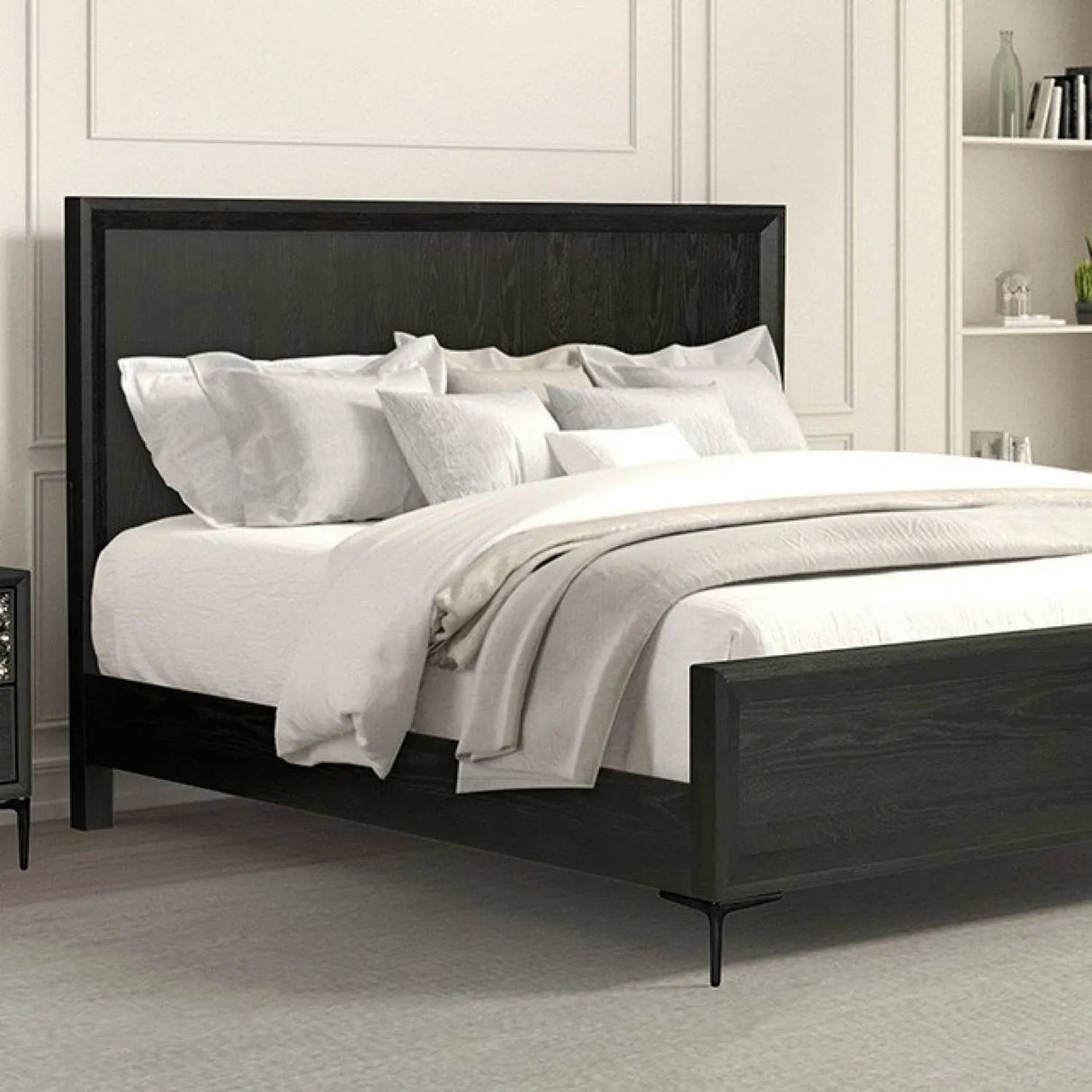 Bashford Espresso 4-Piece Queen Bedroom Set by Furniture of America at Eve Furniture
