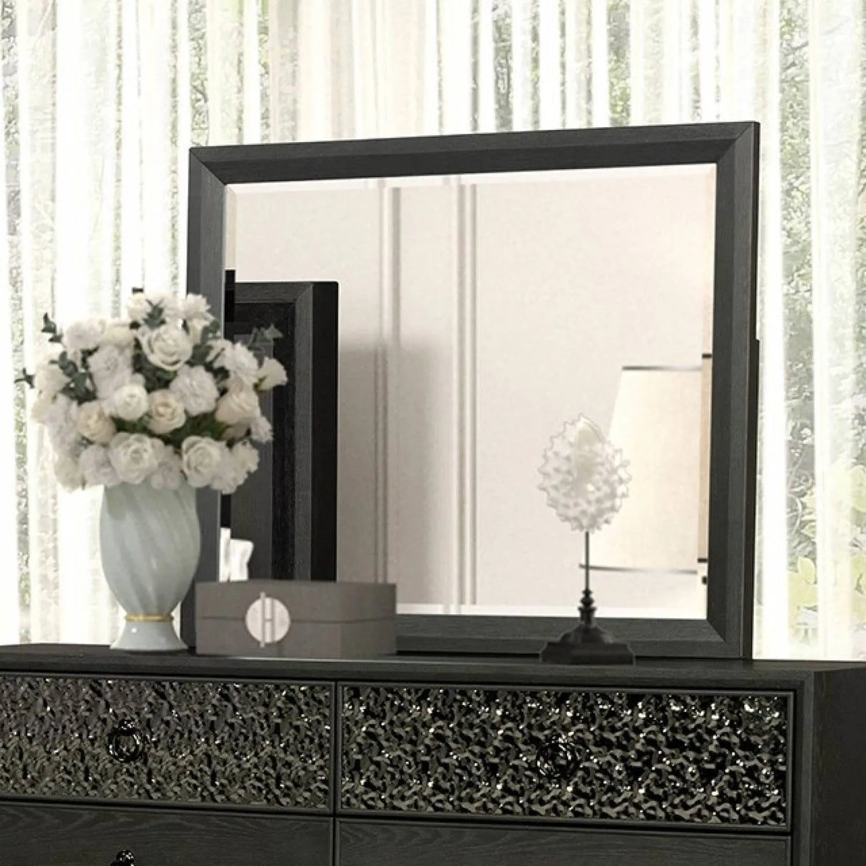 Bashford Espresso 5-Piece Queen Bedroom Set by Furniture of America at Eve Furniture