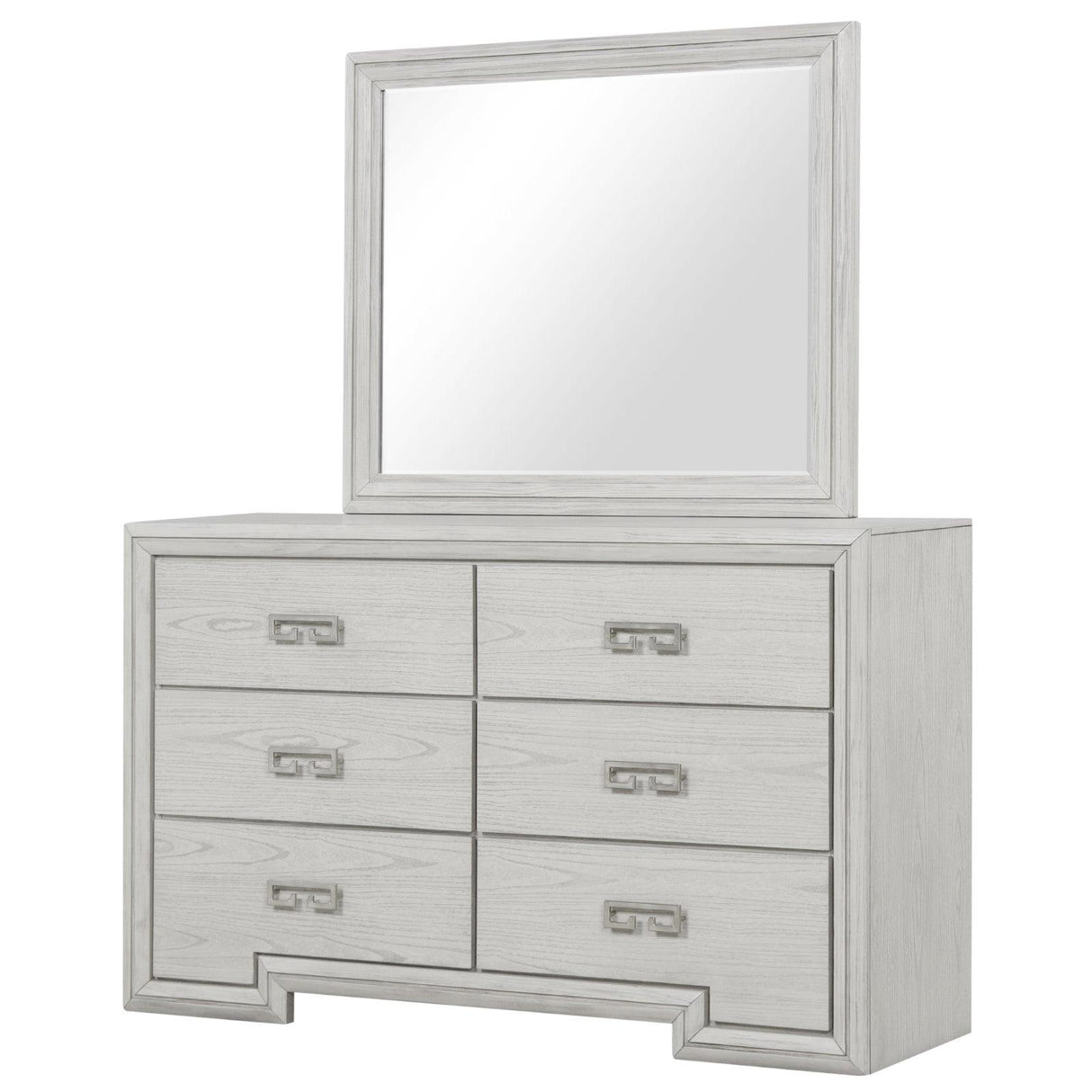 Basilone Rustic White Dresser by Furniture of America at Eve Furniture