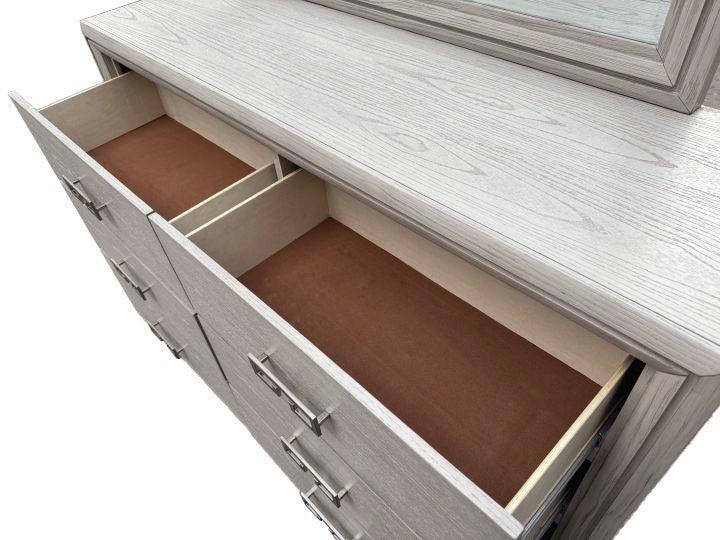 Basilone Rustic White Dresser by Furniture of America at Eve Furniture